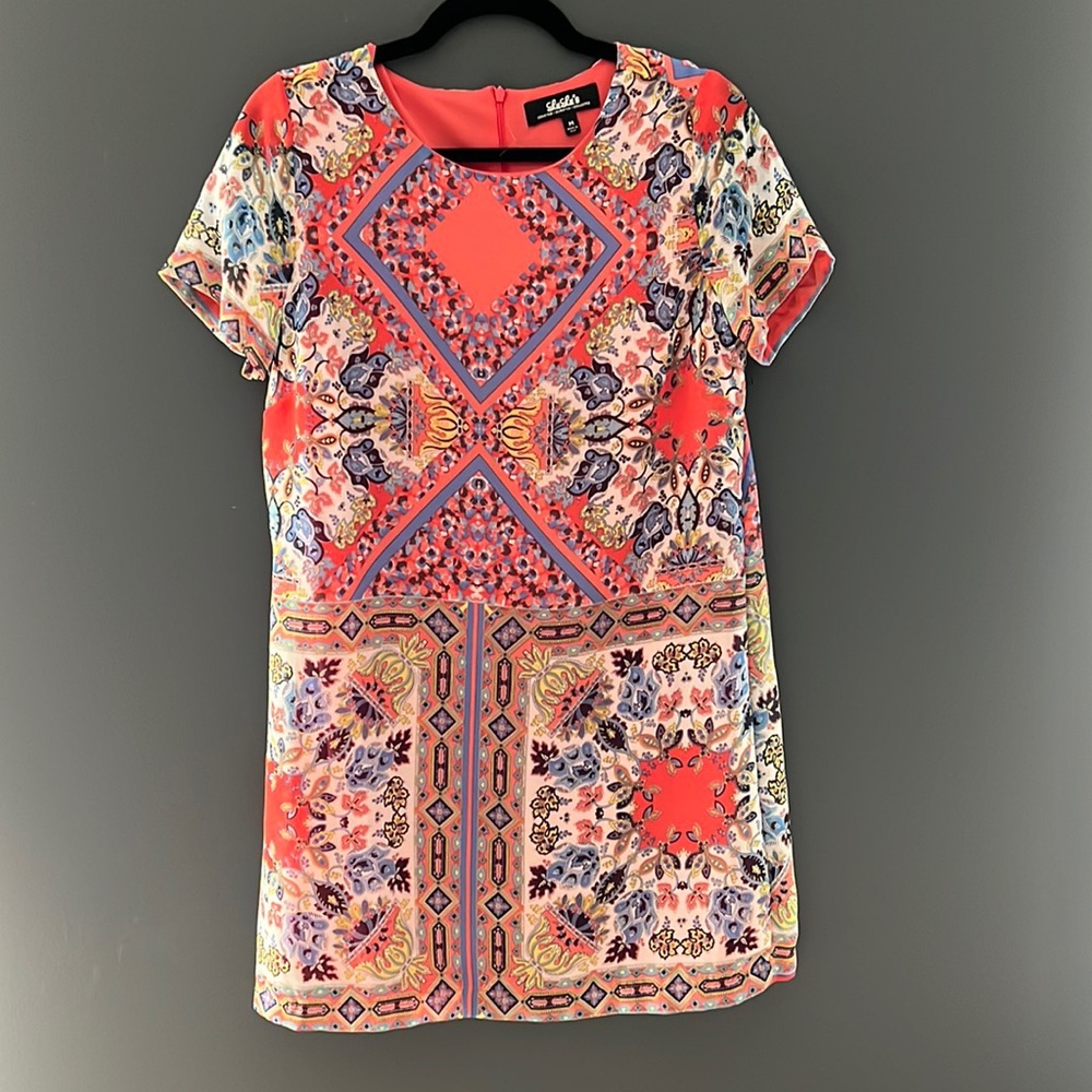 LuLu’s multicolored shift dress | M